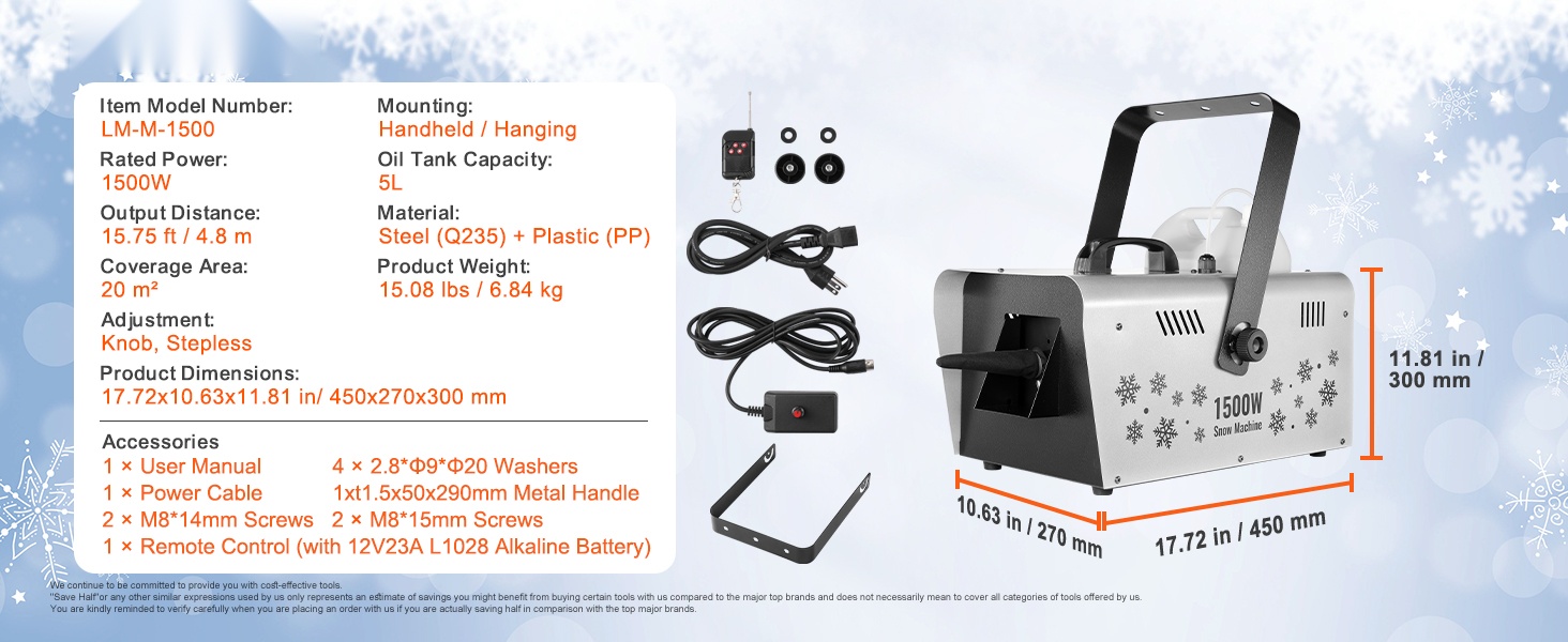 Lumikoneen mitat ja mittasuhteet