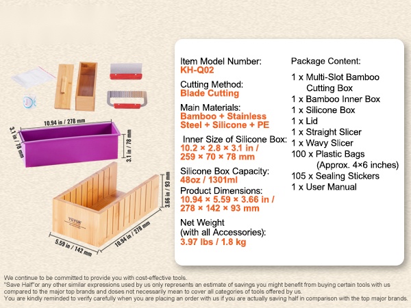 Saippualeikkurin mitat ja rakenne