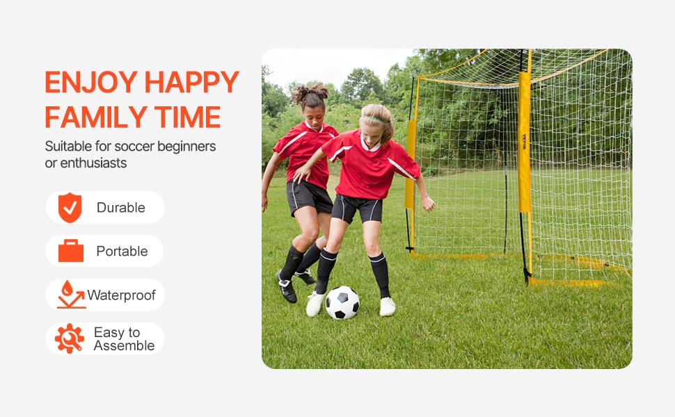 Kantettava 12x6 ft jalkapallomaali pihalle