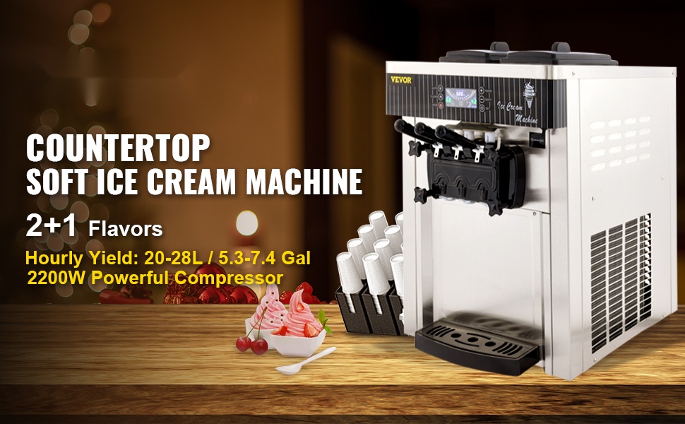 Pehmeän jäätelön kone