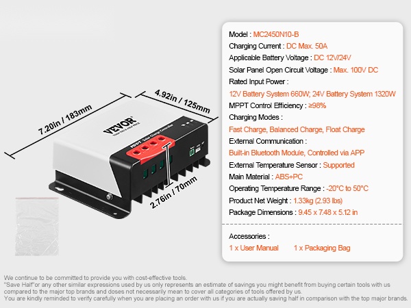 Aurinkolataussäätimen liitännät ja yleisnäkymä