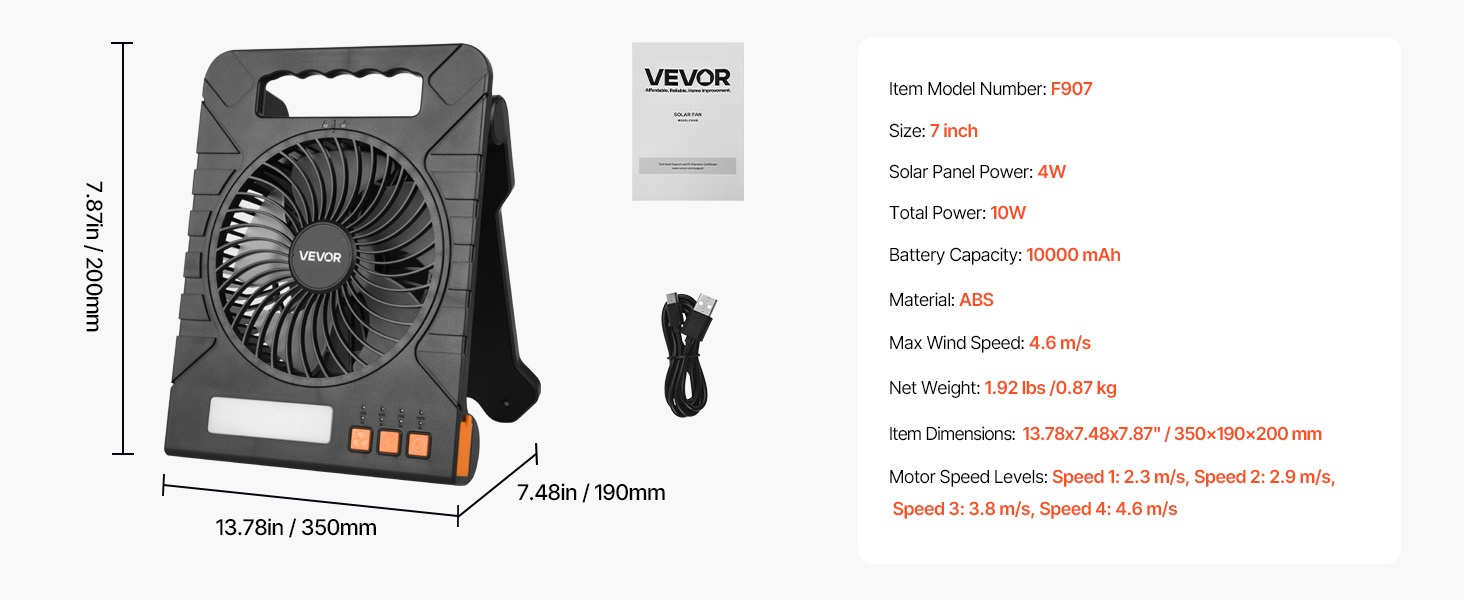 Aurinkotuuletin LED-lyhdyllä ja aurinkopaneelilla