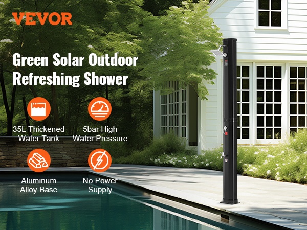 Ulkoilmazuihku terassille tai uima-altaan viereen