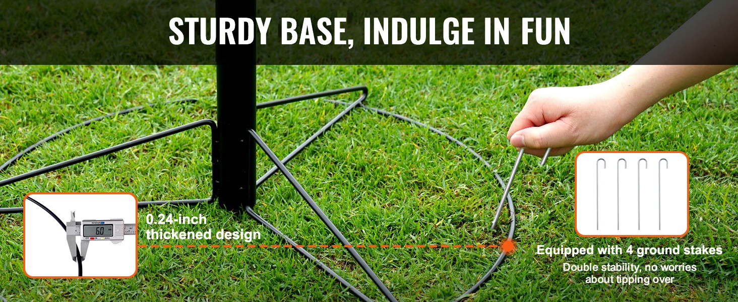 Frisbeegolf-korin jalusta