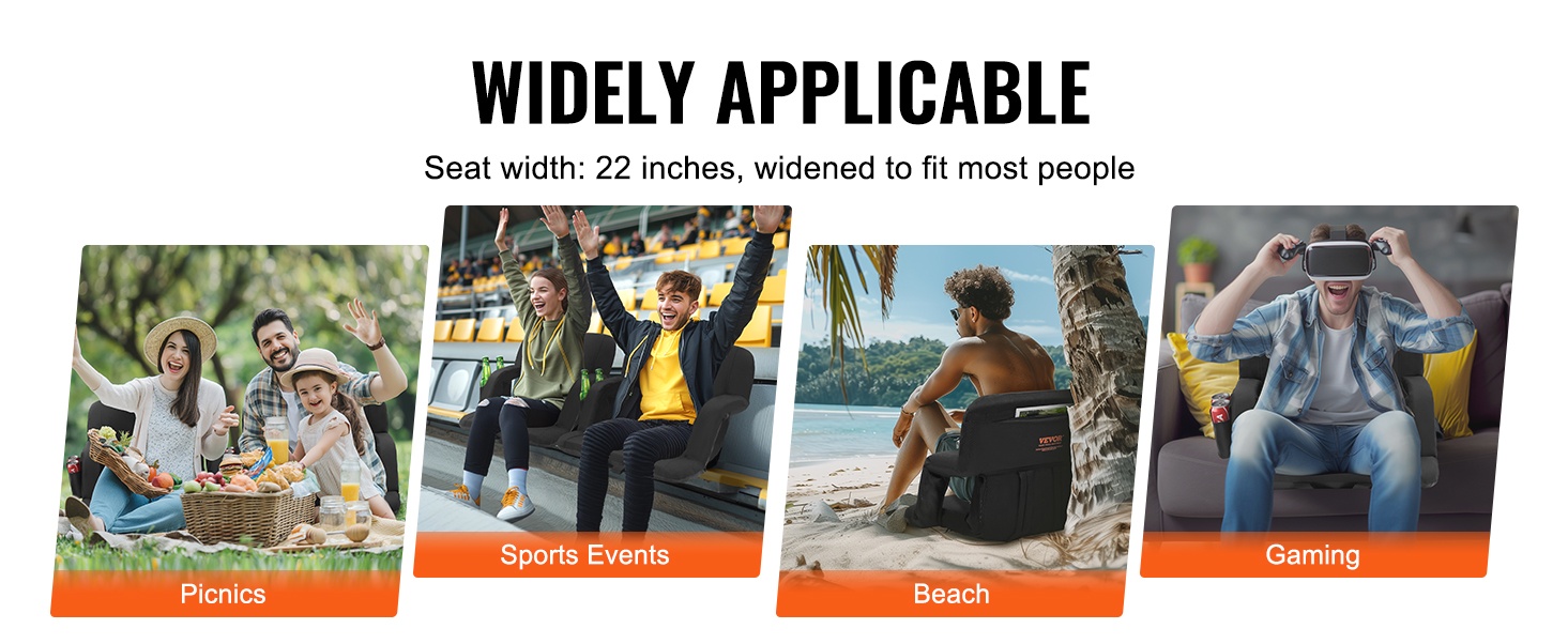 Leveä istuinosa stadionpenkille