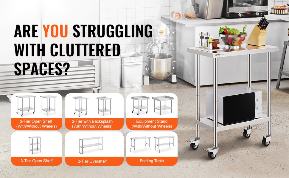 Ruostumaton terästyöpöytä keittiöön