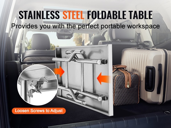 Ruostumaton teräspöytä, mobiilinäkymä 2