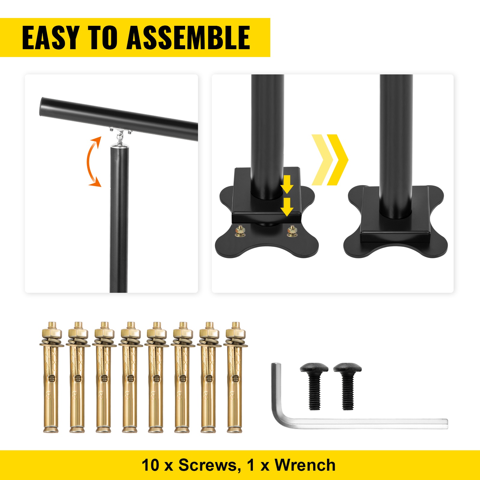 Helposti asennettava porraskaidetarvikesarja