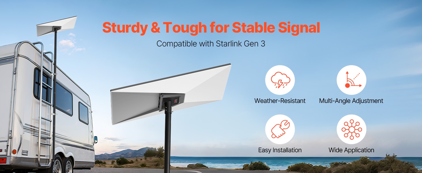 Starlink Gen 3 -kattokiinnike katolla