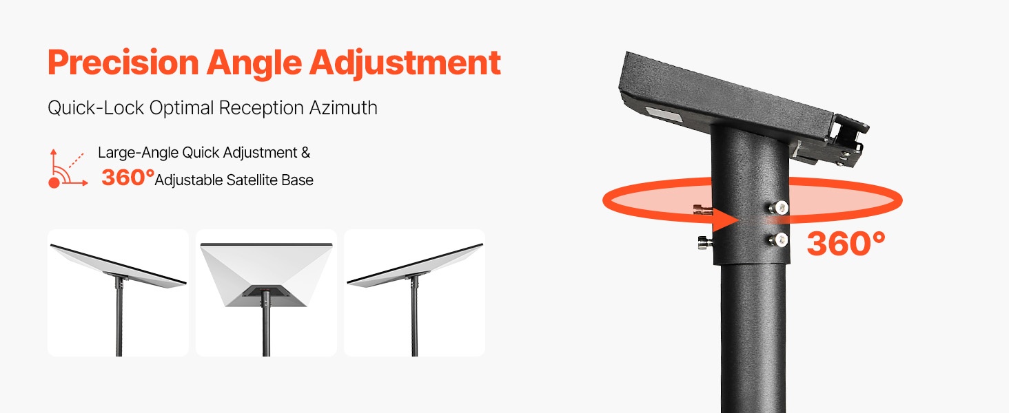 Säädettävä kulma ja monisuuntainen kääntö