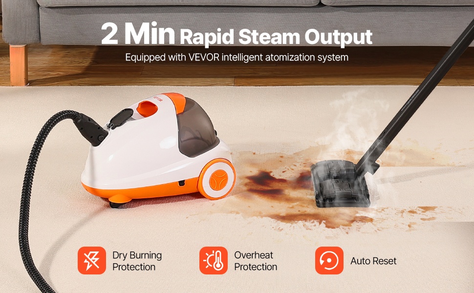 Höyrypuhdistin, nopea esilämmitys