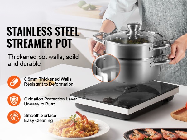 Höyrykattila, kompakti muotoilu