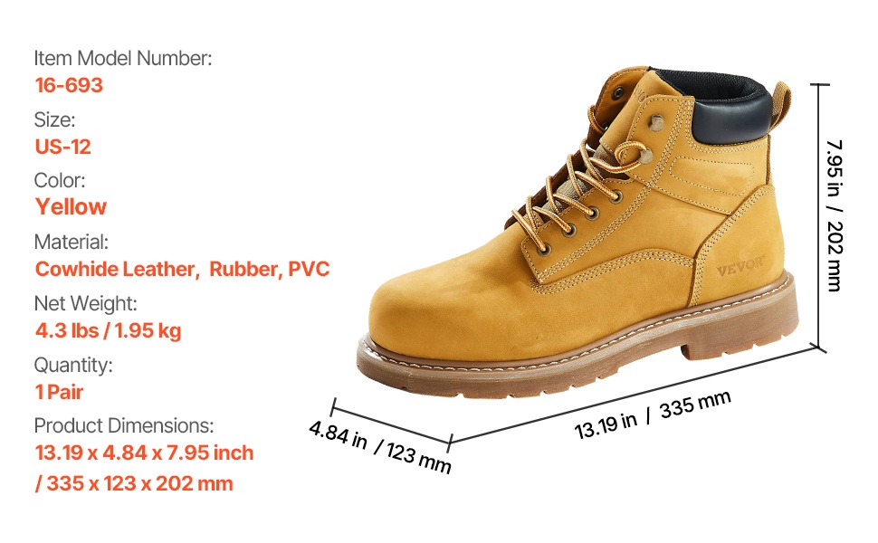 Työjalkineet sivuprofiili