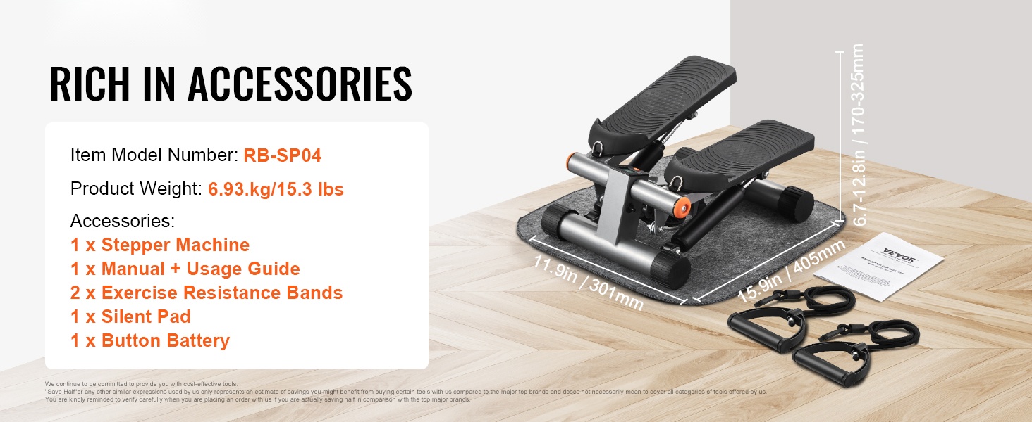 Mini stepperi ja lisävarusteet