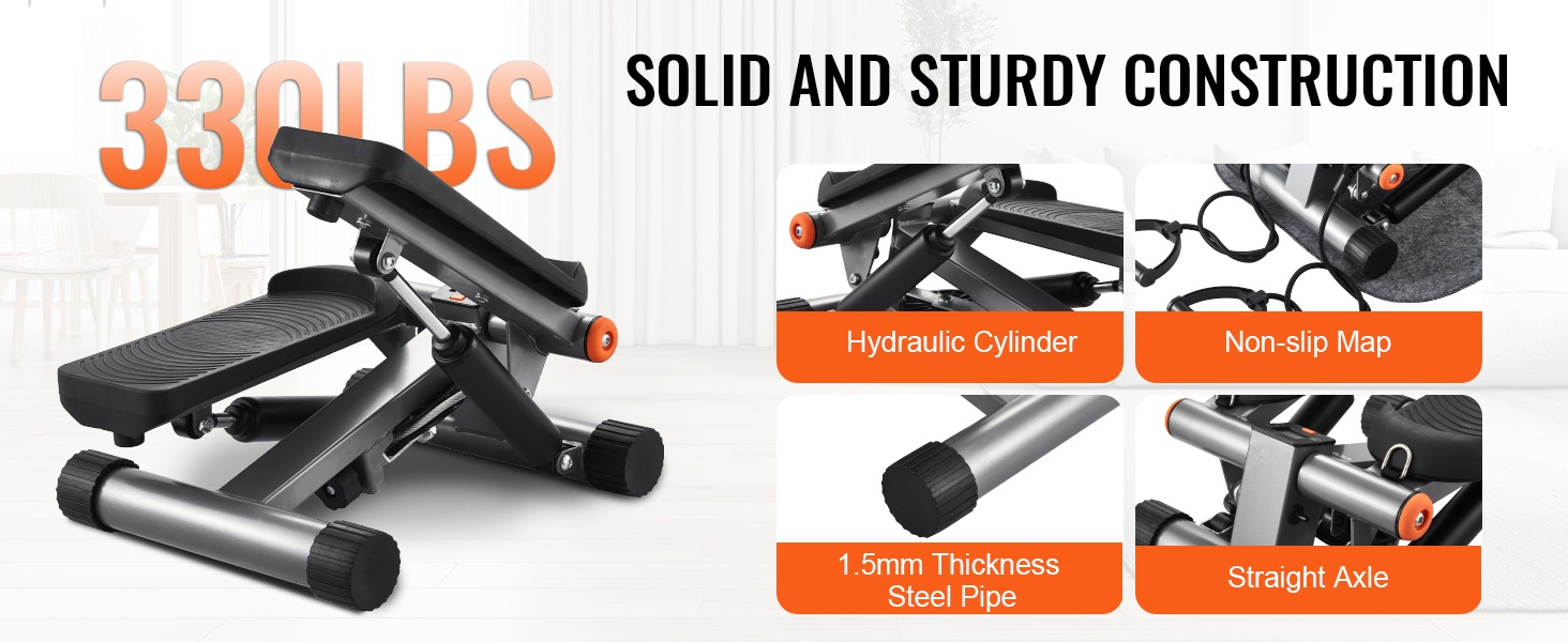 Hydraulinen stepperi ja jousitus