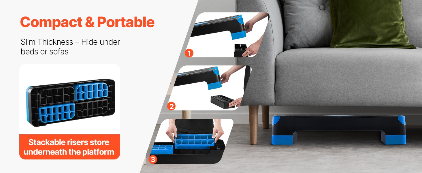 Kyykyt ja voimaharjoittelu askelalustalla