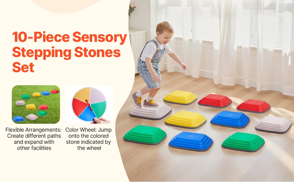 Tasapainokivet lapsille, monivärinen setti