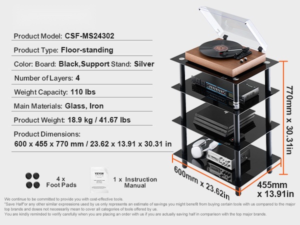 Kulmaan sijoitettu AV-teline