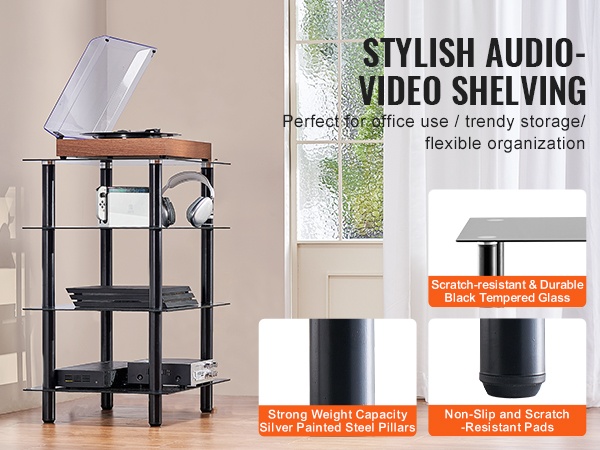 AV-teline osana olohuoneen sisustusta