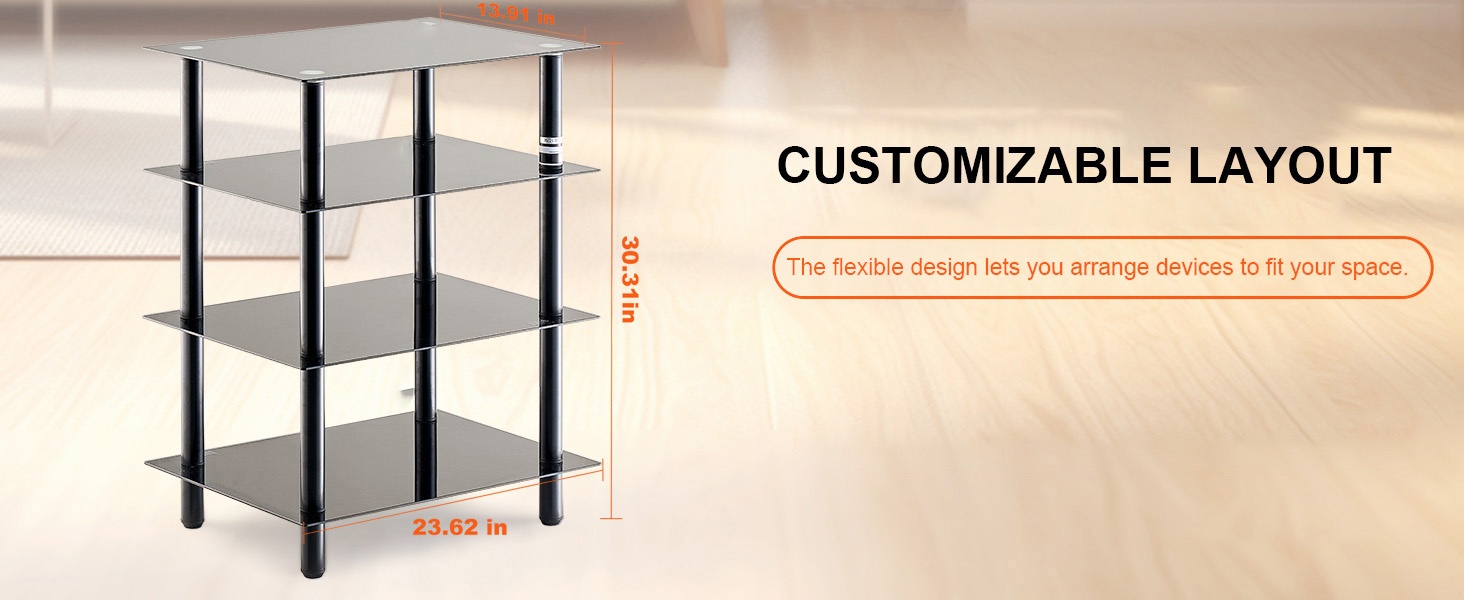 AV-telineen kaapelinhallinta ja virtapaneeli