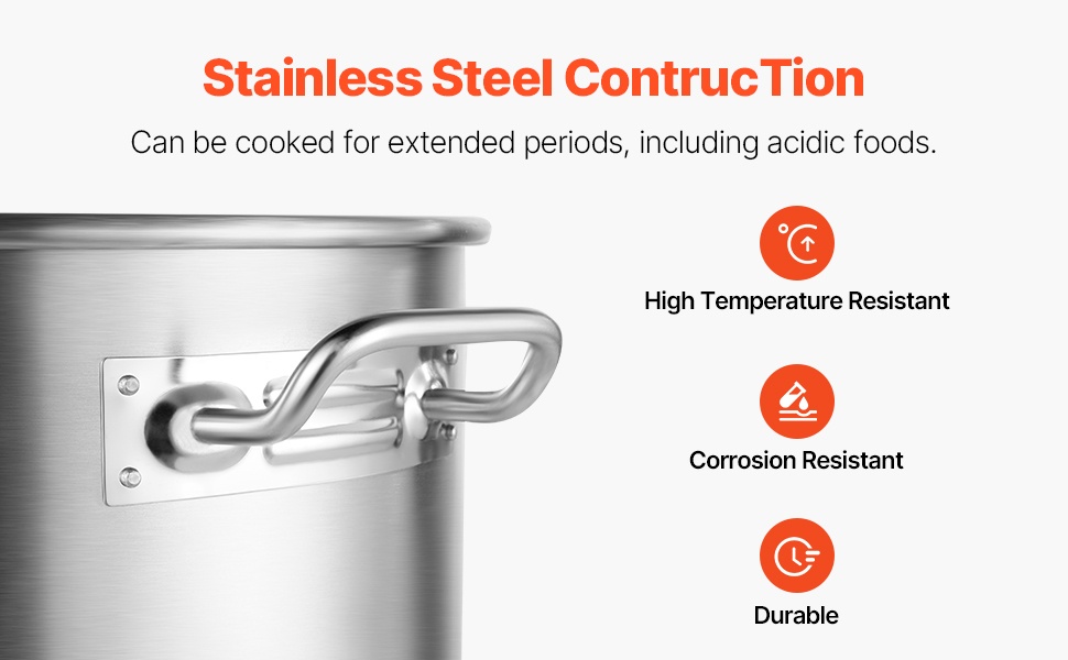 Ruostumaton teräskattila, kestävä rakenne