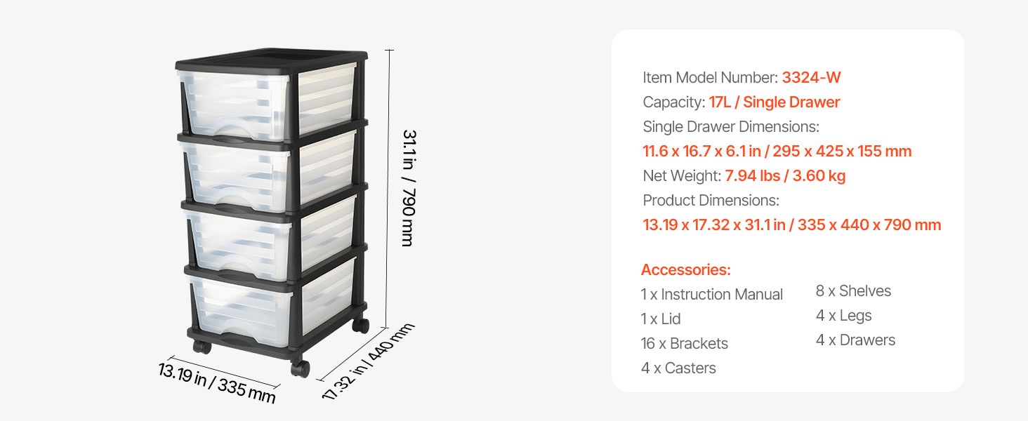 Säilytysvaunun mitat ja mittasuhteet