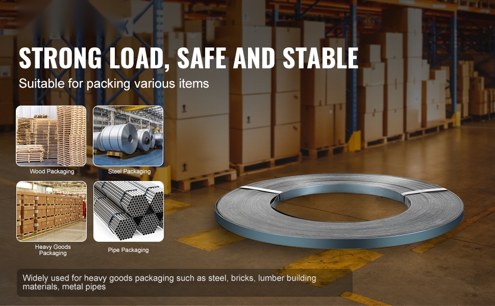 Teräksinen pakkausvannenauha rullalla