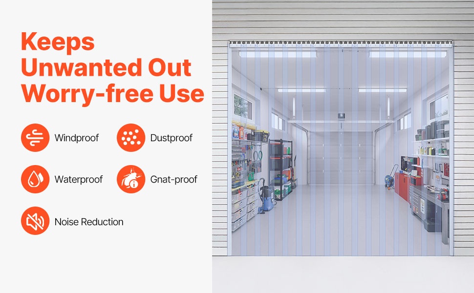 PVC-liuskaverho lämpöhukan vähentämiseen