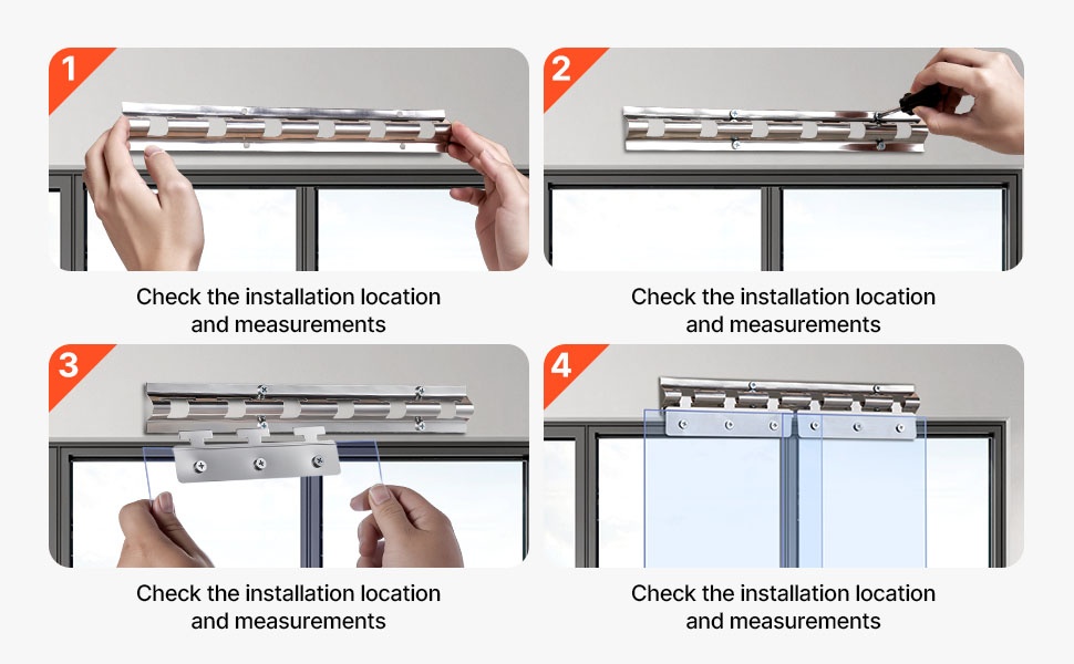 PVC-liuskaverhon leikkaaminen oikeaan mittaan