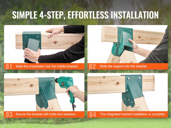 Asennus poran ja ruuvien avulla