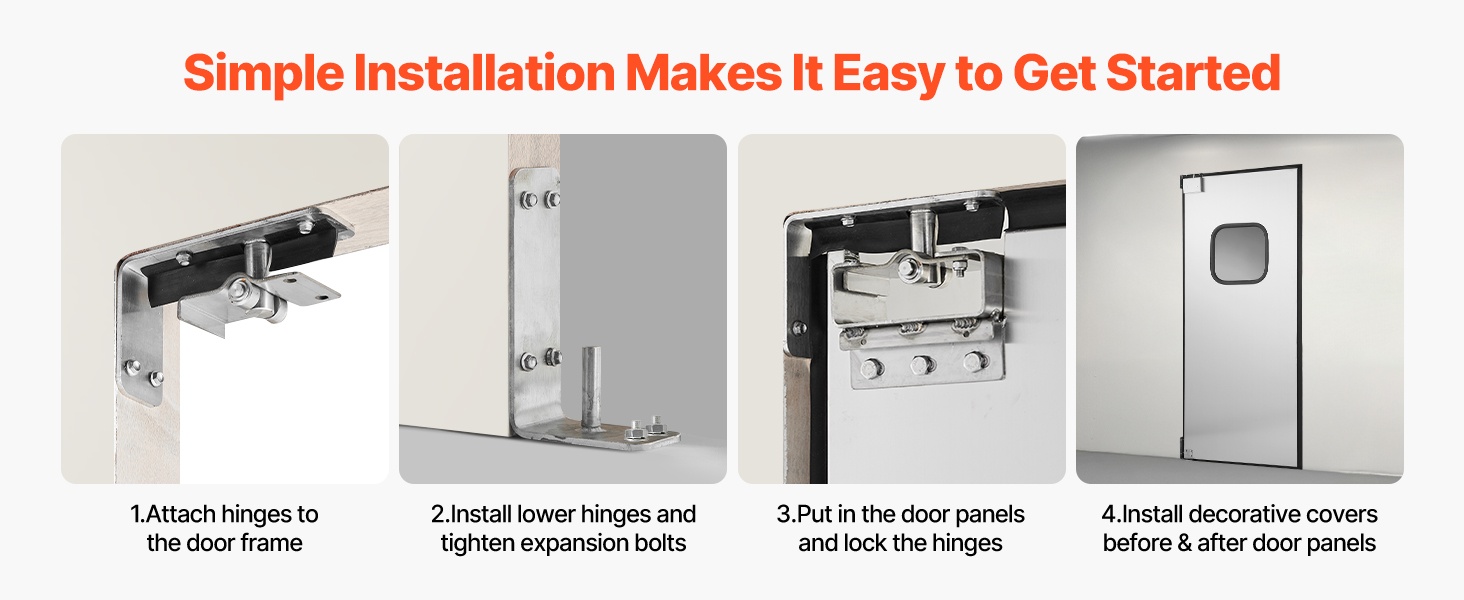 Helposti asennettava kääntöovi