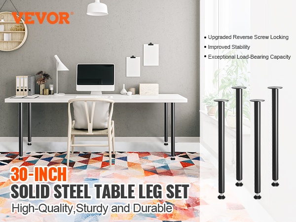 Pöydän jalkojen lähikuva