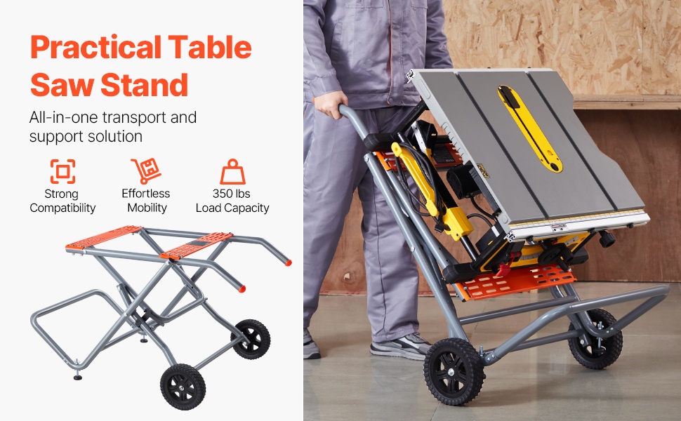 Taitettava pöytäsahan jalusta