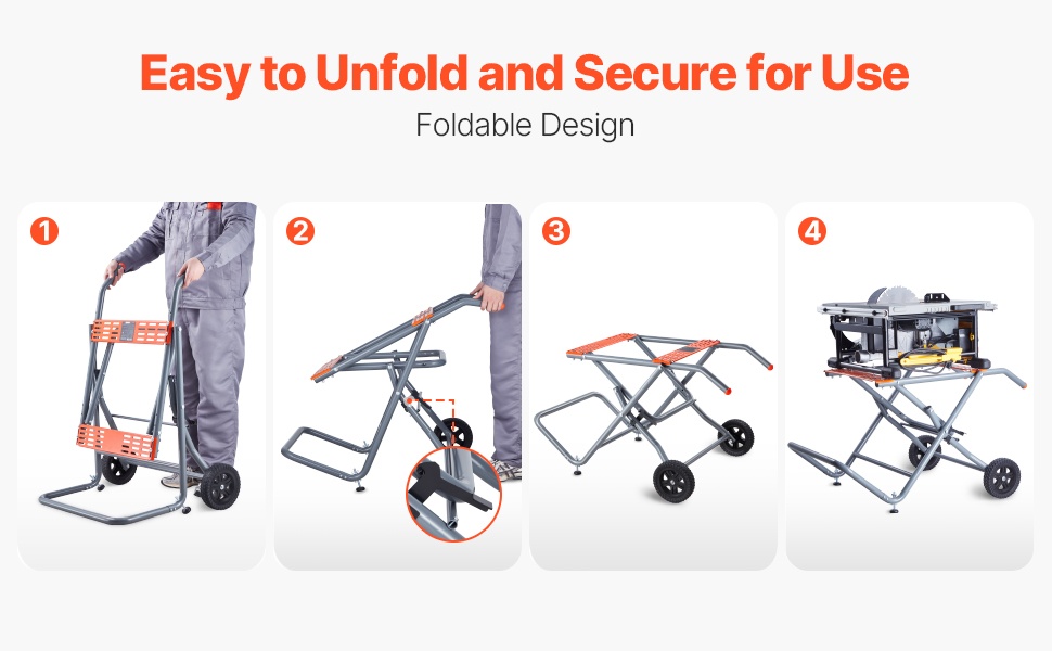 Kompakti pöytäsahan jalusta