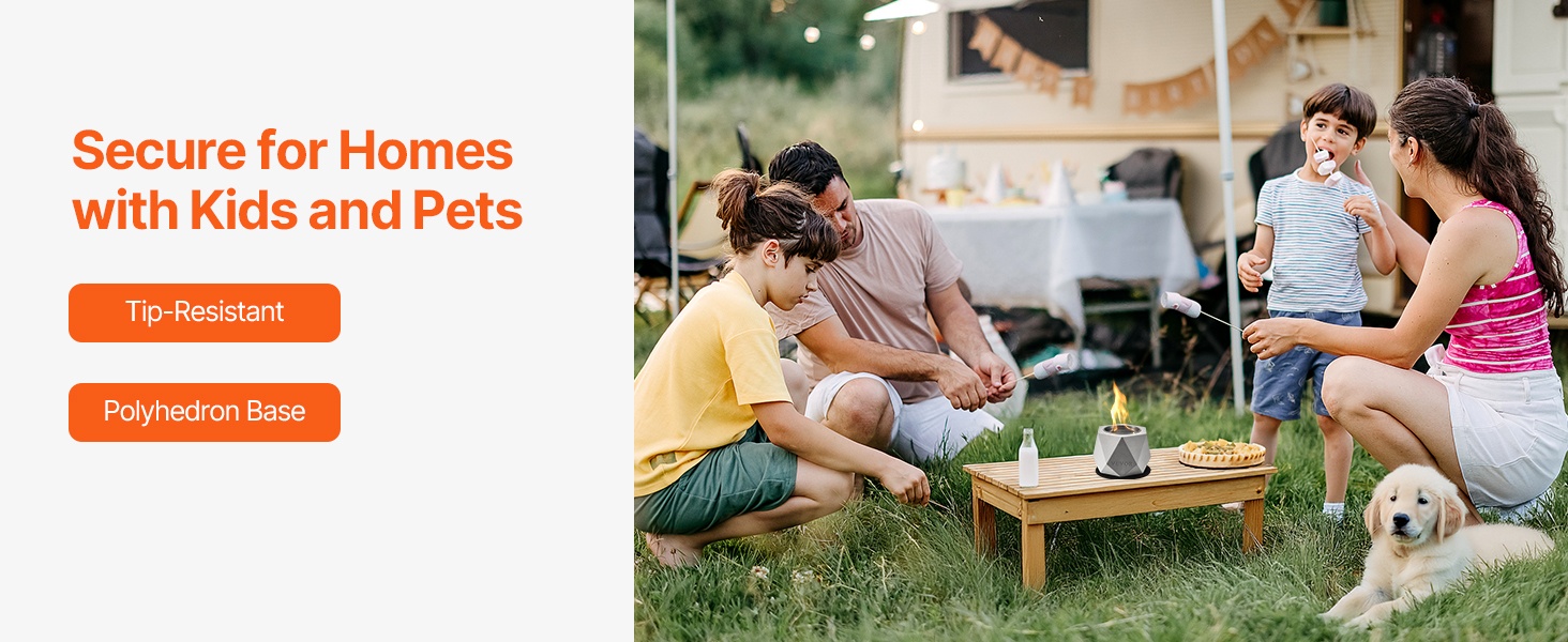 Bioetanolilla toimiva pöytätakka