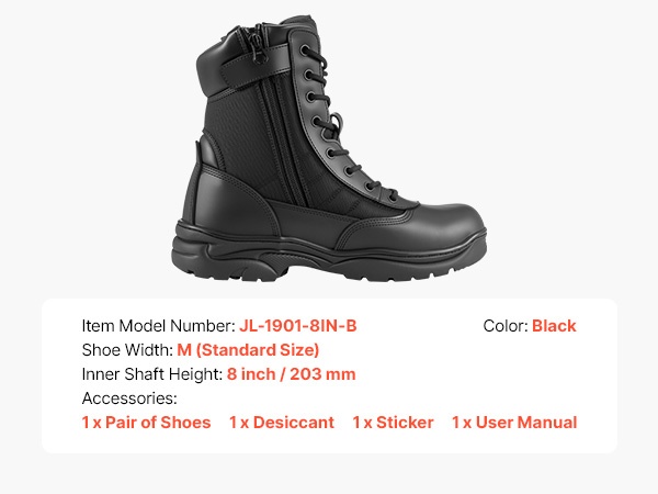 Taktisten saappaiden koko-opas