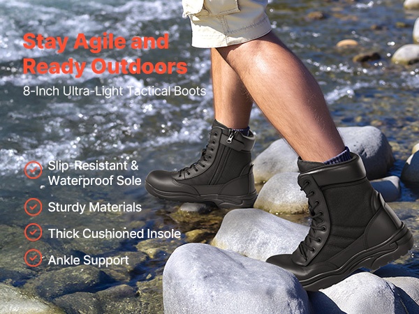 Taktiset saappaat, yksityiskohta