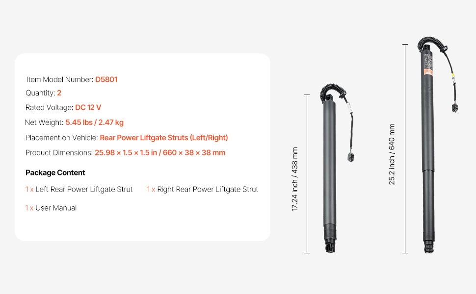 Takaluukun sähköinen nostotuki asennettuna