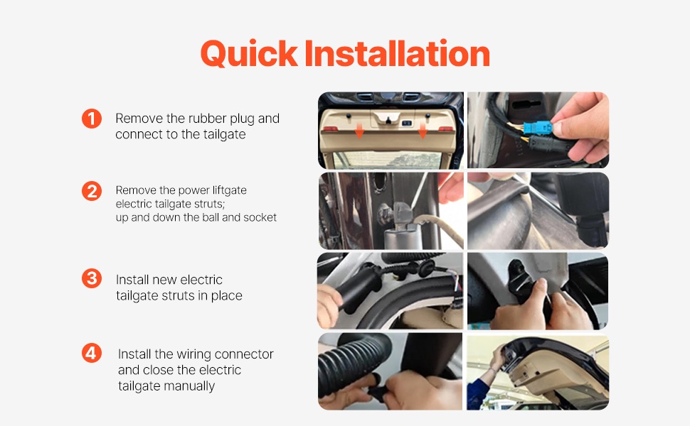 Asennusvinkkejä takaluukun nostotuelle