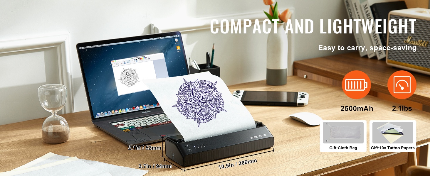 Kannettava tatuointitulostin