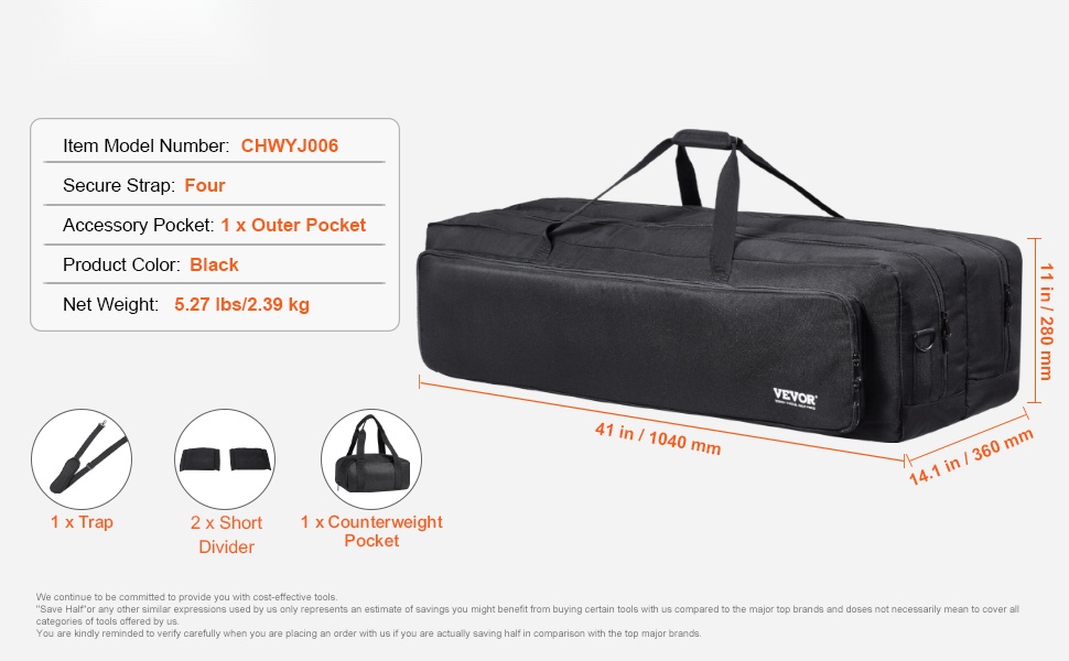 Teleskoopin kuljetuslaukku, yksityiskohta