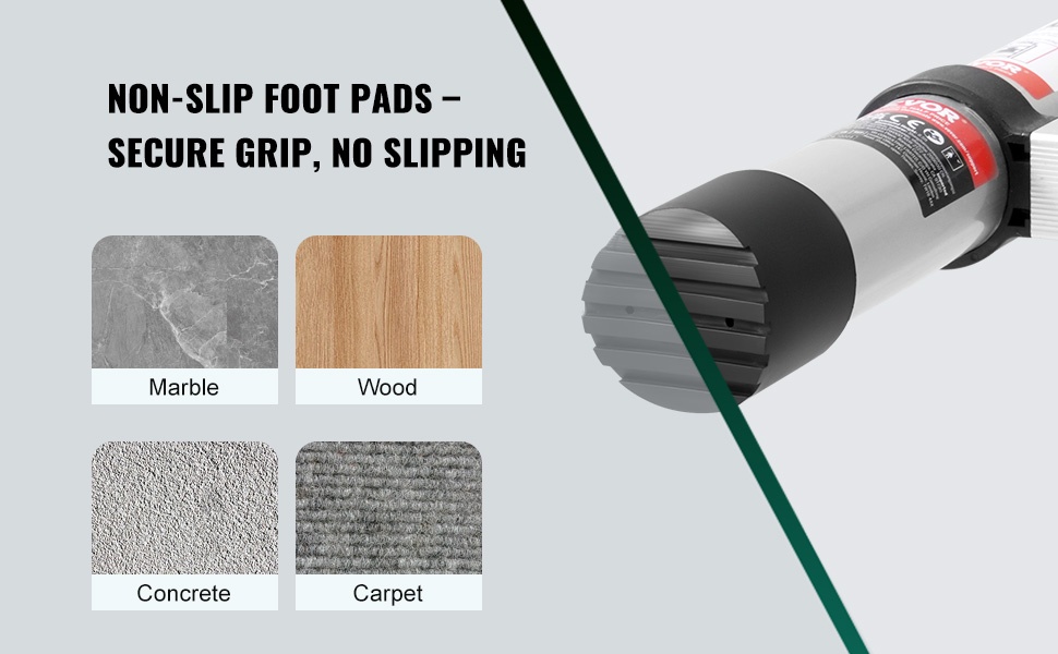 Portaiden pituuden säätö ja lukituspainikkeet