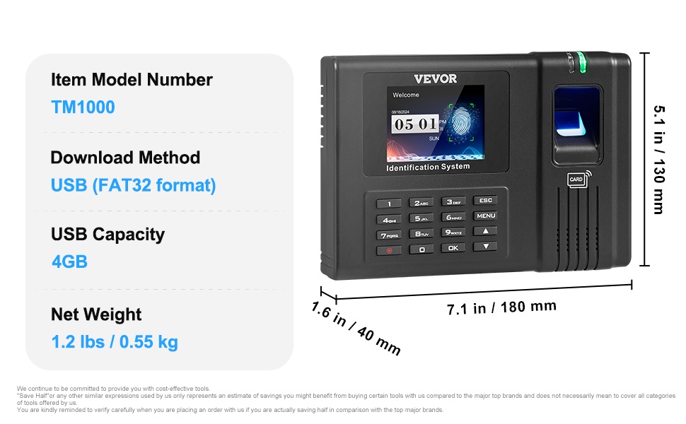 Työajanseurantalaite käytössä