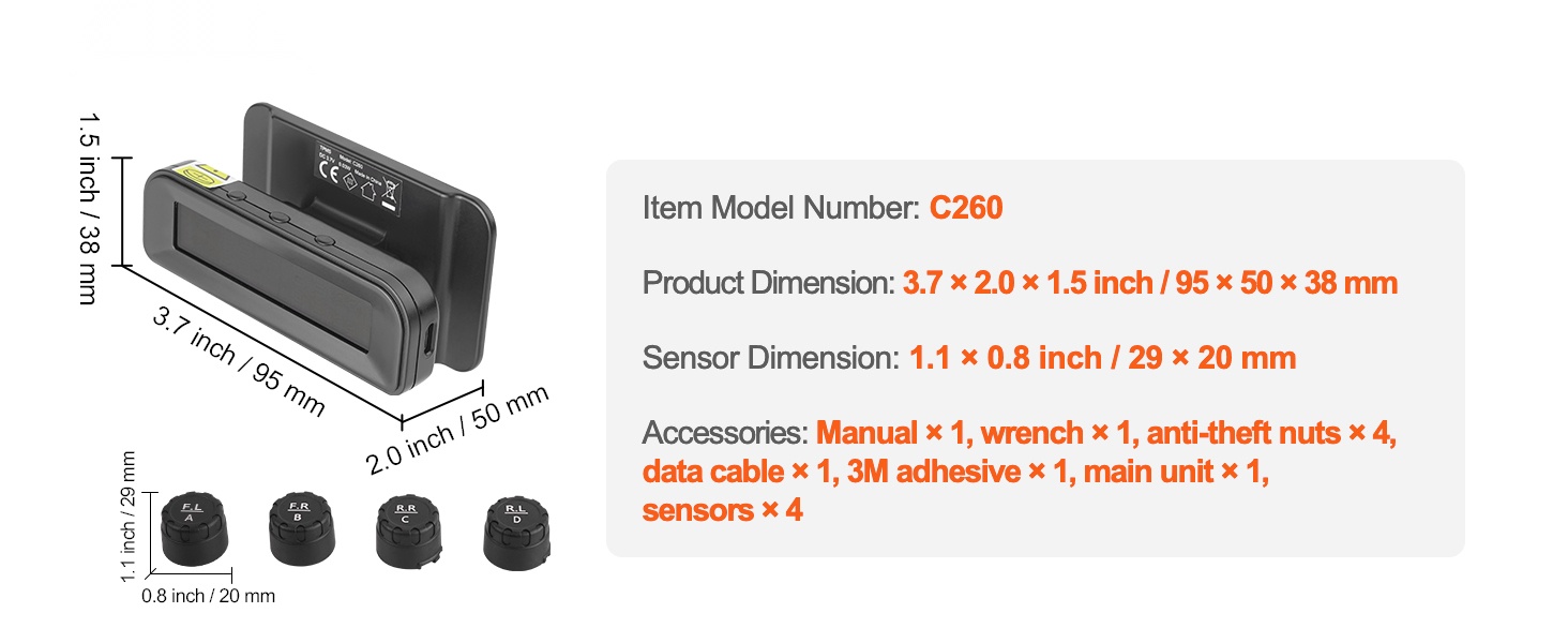 Rengaspaineen valvontajärjestelmän asennus