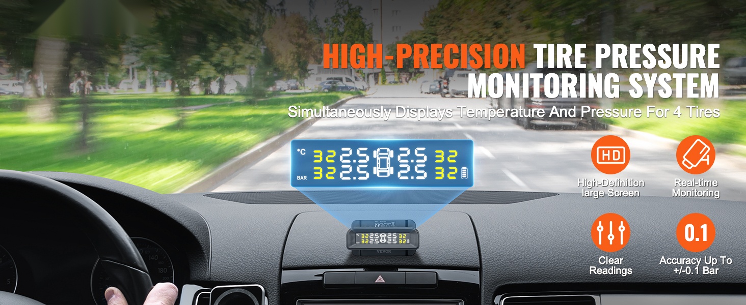 Rengaspaineen valvontajärjestelmä näyttö