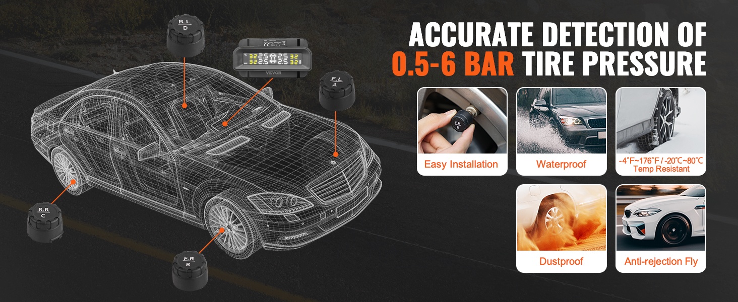 Rengaspaineen valvontajärjestelmä hälytykset