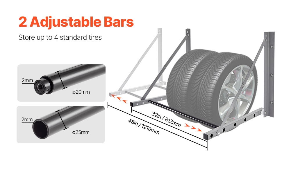 Säädettävä rengasteline, tukikiskot