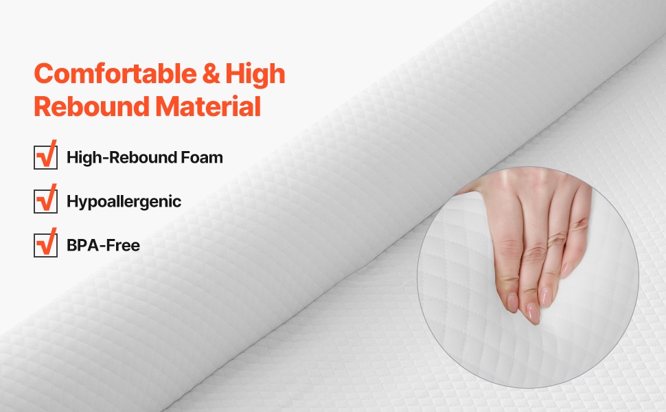 Nukkapintainen ja pehmeä sängynreunatuki