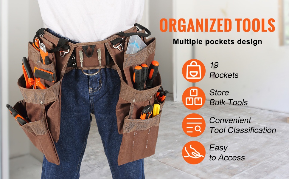 13 taskua työkaluille