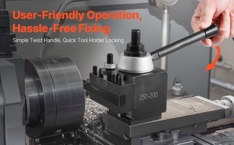 Tukeva lukitus pikavaihtotyökalupitimessä